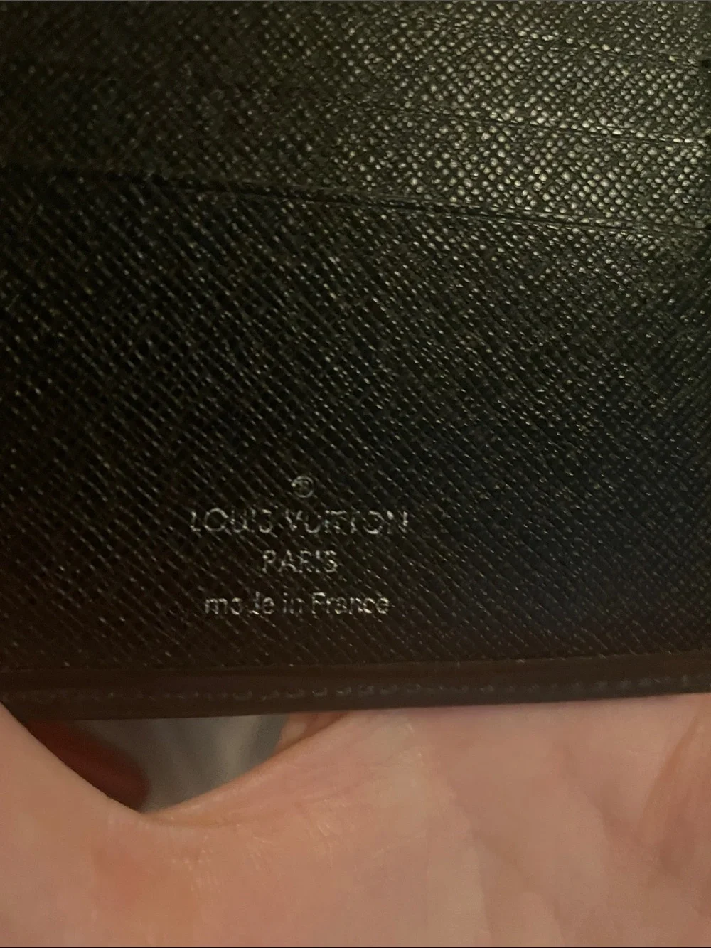 Preowned louis vuitton epi Black leather men's Louis Vuitton bifold